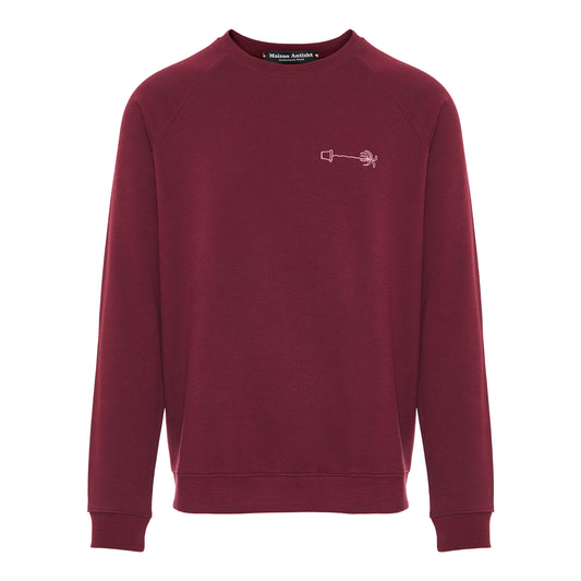 Le Crewneck Bordeaux